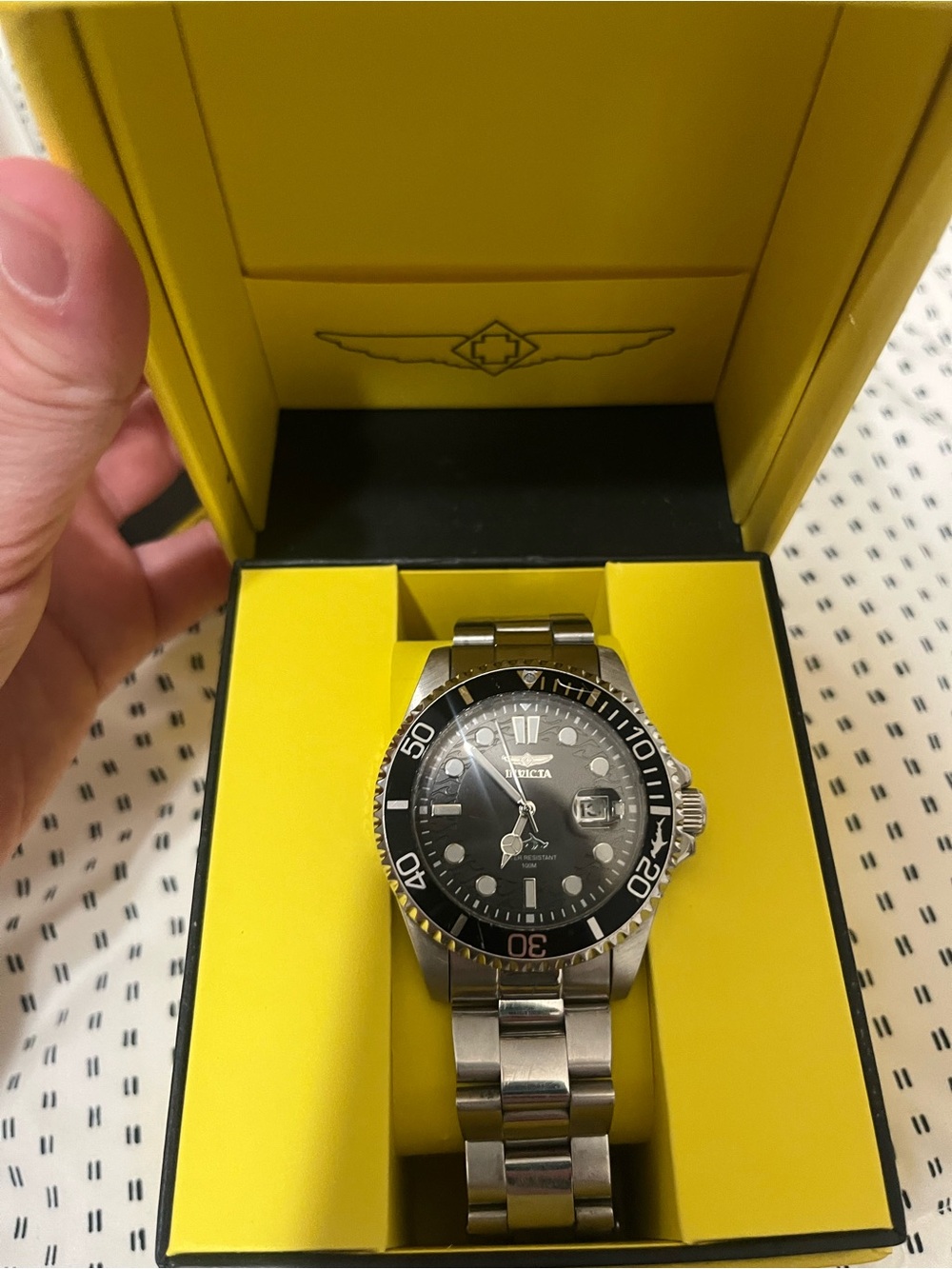 Invicta Men’s Stainless Steel Black Dial Dive Watch NEW with box and tags - Picture 3 of 5